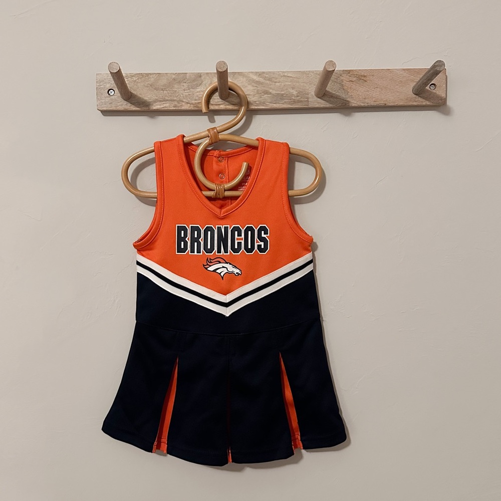NWOT Denver Broncos Toddler Girl Cheerleader Outfit
